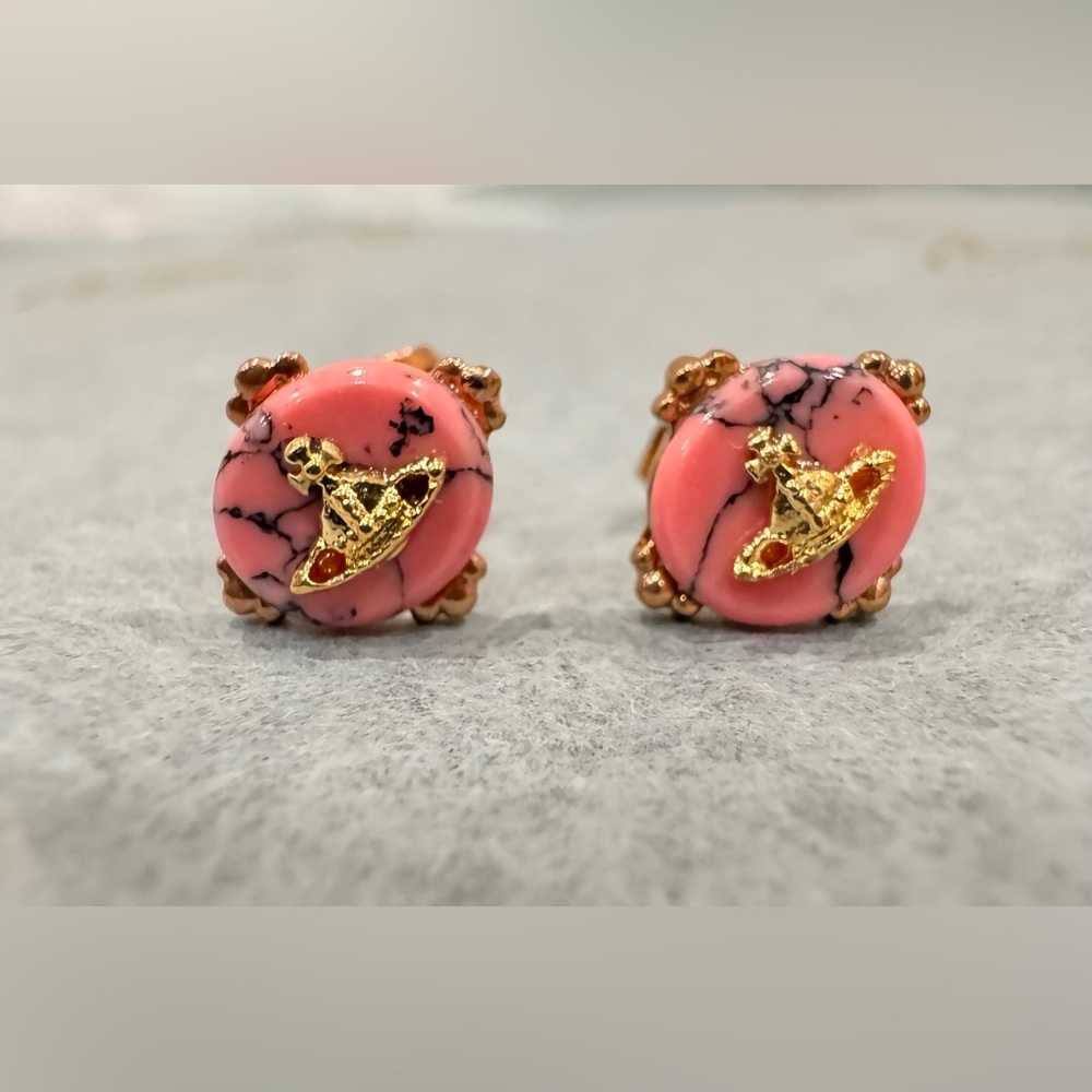 Vivienne Westwood Calix Mini Earrings pink